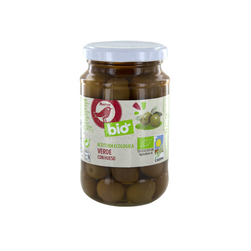 ALCAMPO ECOLÓGICO Aceitunas verdes enteras 200 g.