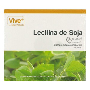 VIVE+ SALUD Y VIDA Lecitina de Soya VIVE PLUS 48 Perlas x 35 g.