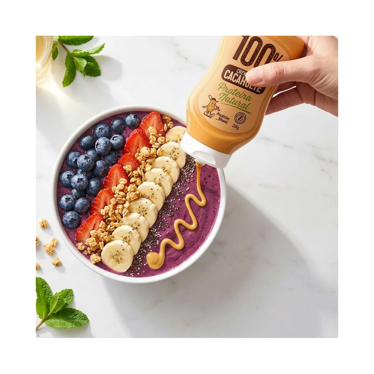 Crema de cacahuete sirve fácil 300 g.