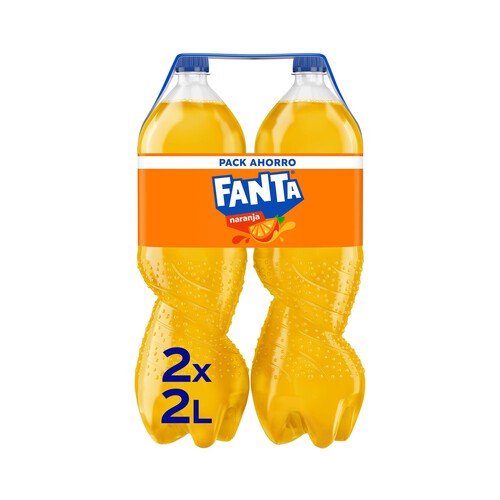 FANTA Refresco de naranja pack de 2 botellas x 2 l.
