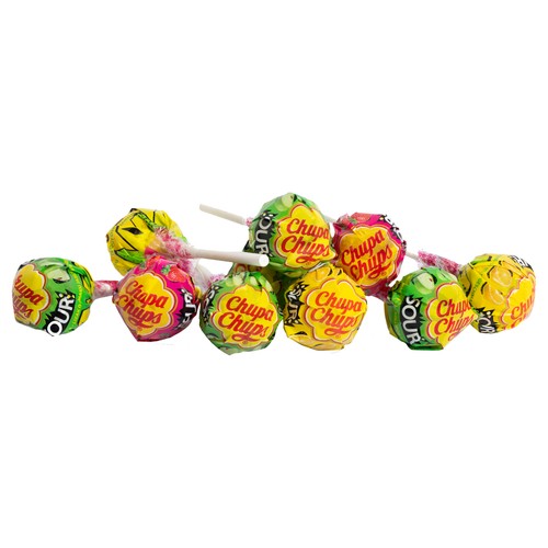 CHUPA CHUPS Caramelos con palo Sour 120 gr.