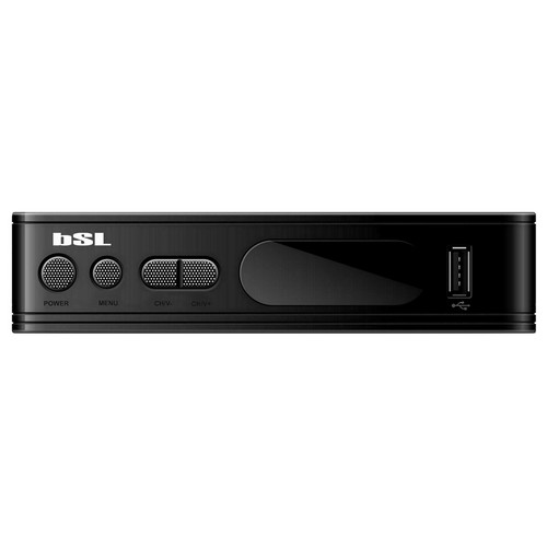 Sintonizador TDT HD T2 BSL 150, HDMI, USB reproductor, Euroconector, Audio y Vídeo por RCA.