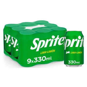SPRITE Refresco de lima limón pack lata 9 de 330 ml.