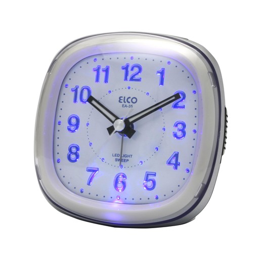 Despertador analógico ELCO EA-35 con luz y alarma.