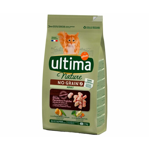 ULTIMA Alimento seco gato adulto con pavo ULTIMA NATURE 1,1 kg.