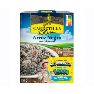 CARRETILLA Arroz negro con calamares 300 g.