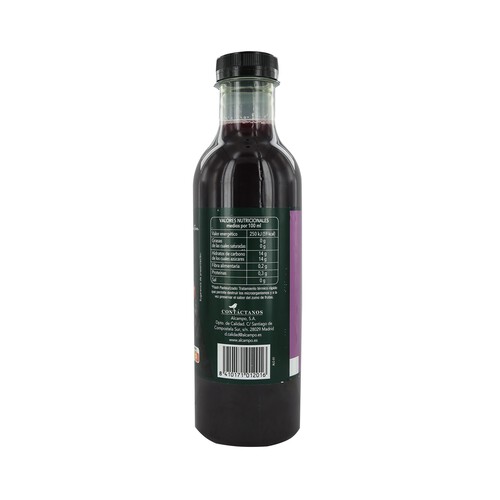 ALCAMPO GOURMET Zumo exprimido de uva roja, granada y grosella negra ALCAMPO GOURMET 750 ml.