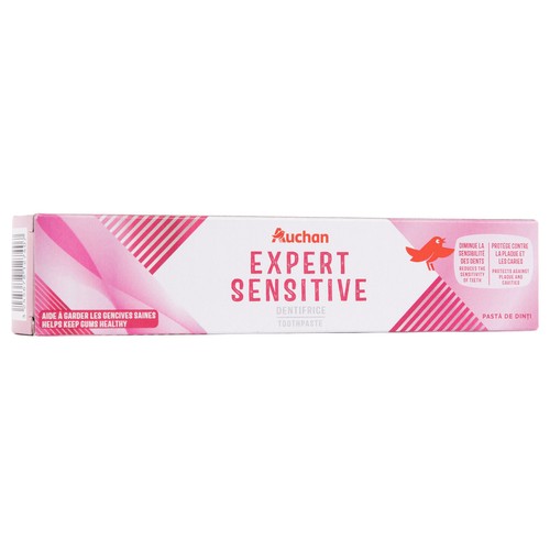 PRODUCTO ALCAMPO Expert sensitive Pasta de dientes que ayuda a disminuir la sensibilidad dental 75 ml.