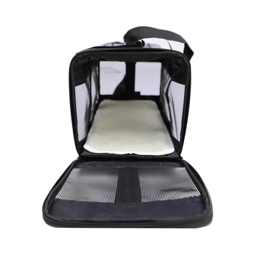 PRODUCTO ALCAMPO Bolsa de transporte para gatos (transportin) de 30 x 40 x 30 cm.