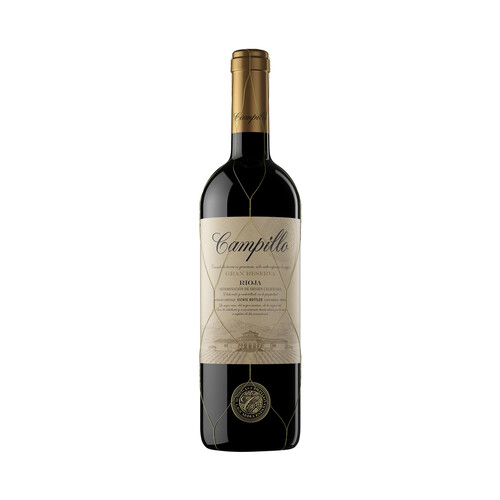 CAMPILLO  Vino tinto gran reserva con D.O. Ca. Rioja botella de 75 cl.