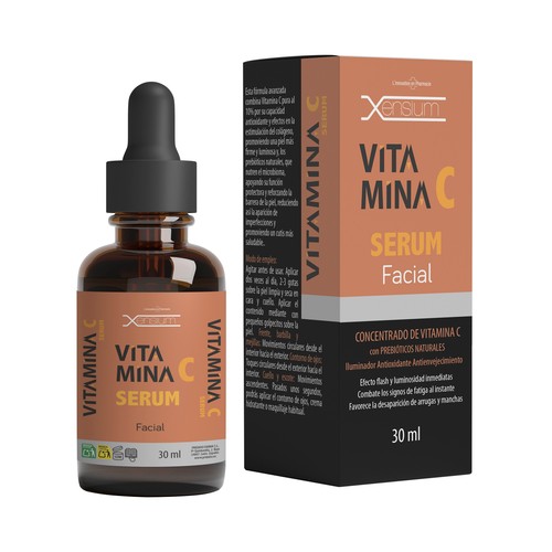 Serum concentrado de vitamina C que promueve la síntesis de colágeno XENSIUM 30 ml.