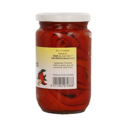 J. VELA Pimientos del pico al ajillo, asados con leña 290 g.
