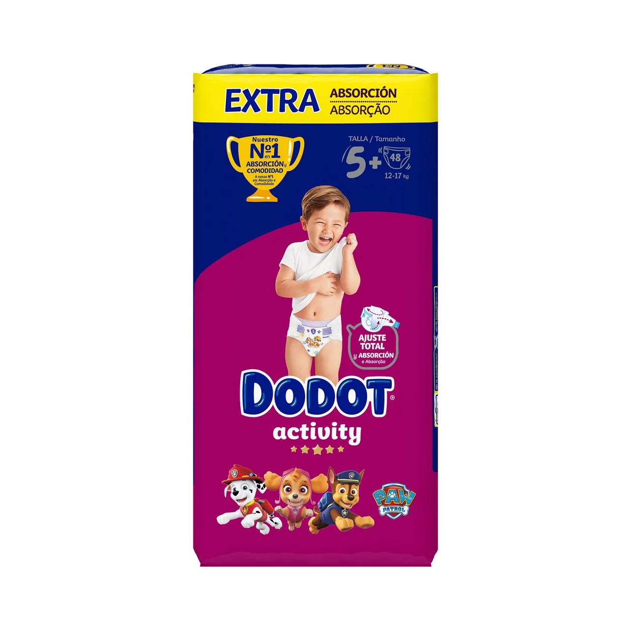 Activity Pañales talla 5+ (12-17 kg) 48 uds.