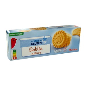 Producto Alcampo Galletas de Mantequilla Sablés, sin Gluten Producto Alcampo 200 G.