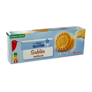 PRODUCTO ALCAMPO Galletas de mantequilla Sablés, sin gluten PRODUCTO ALCAMPO 200 g.
