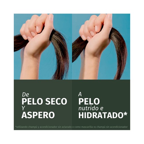 HERBAL ESSENCES Mascarilla capilar hidratante aroma a coco, para cabellos muy secos 300 ml.