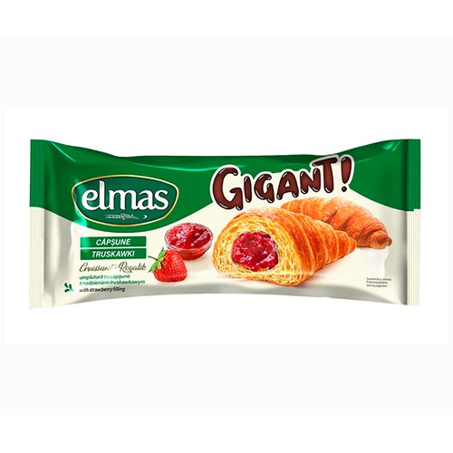 ELMAS Croissant gigante fresa 160 g.