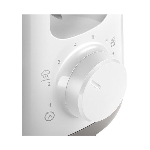 Tostador  PHILIPS HD2590/00, 1000W, ranura larga, calienta panecillos, 8 niveles.,