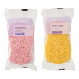 COSMIA Esponja vegetal suave y delicada, para pieles sensibles.