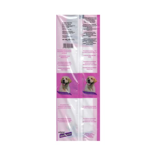 MISTER DOG Huesos masticable de vacuno de 23 centímetros con nudos para perros MISTER DOG 1 ud. de 105 g.