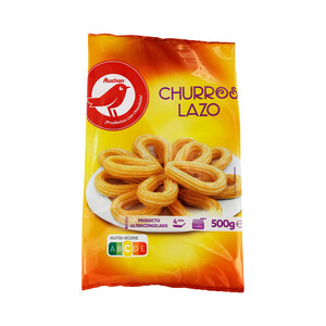 Imagen de AUCHAN Churros con forma de lazo, precocinados y ultracongelados 500 g. Producto Alcampo