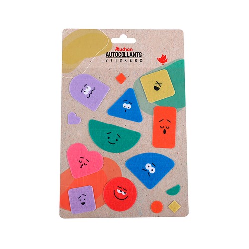 Pegatinas, surtido de 4 diseños, ALCAMPO.