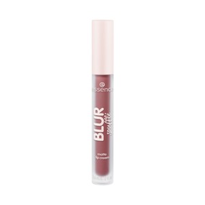 ESSENCE Blur soufflé tono 01 Deep scroll marrón oscuro Crema labial mate, acabado suave y difuminado.