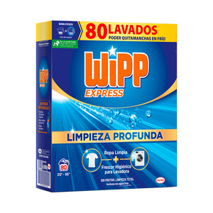 Imagen de WIPP EXPRESS Detergente en polvo para una limpieza profunda 80 lavados.