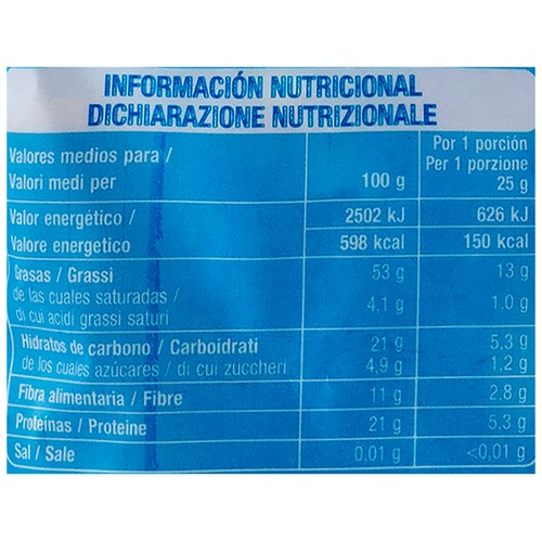 PRODUCTO ALCAMPO Almendras con piel tostadas sin sal añadida 200 g.