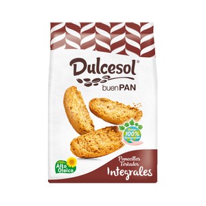 Imagen de DULCESOL Panecillos tostados integrales 400 g.