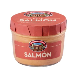 CASA TARRADELLAS Paté de salmón frasco de 125 g.