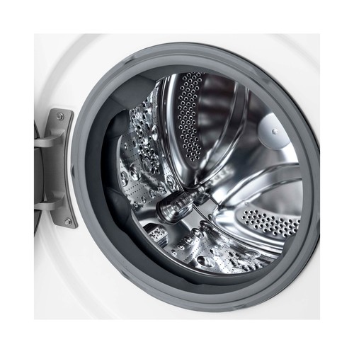 Lavadora LG F2WR5S09A0W 9KG, clasificación energética: A, 1200RPM,H: 85cm, A: 60cm, F: 47,5cm.