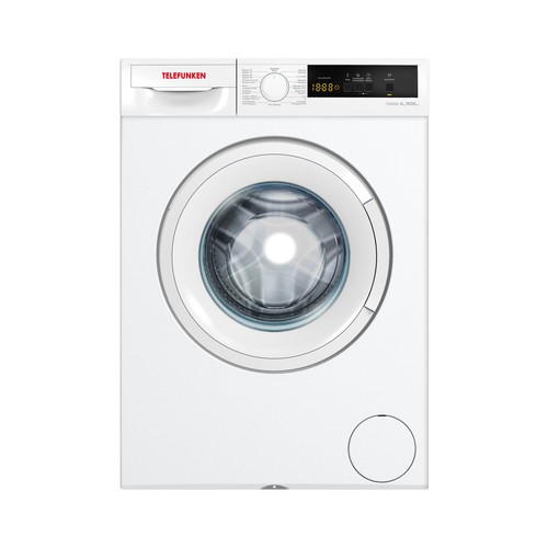 Lavadora TELEFUNKEN TLK006, 6KG, clasificación energética: D, 1000RPM, H: 84,5cm, A: 59,7, F: 49,7cm.
