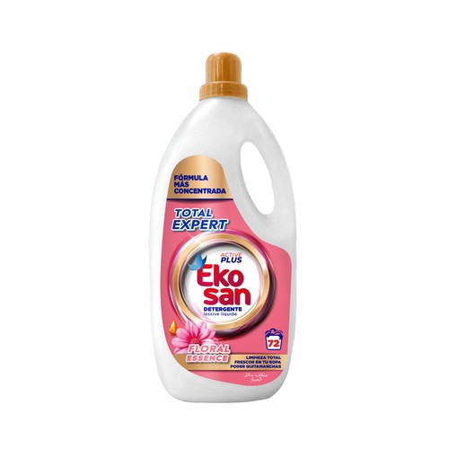 Detergente líquido para lavadora con rosa mosqueta EKOSAN 61 lav. 4 l.