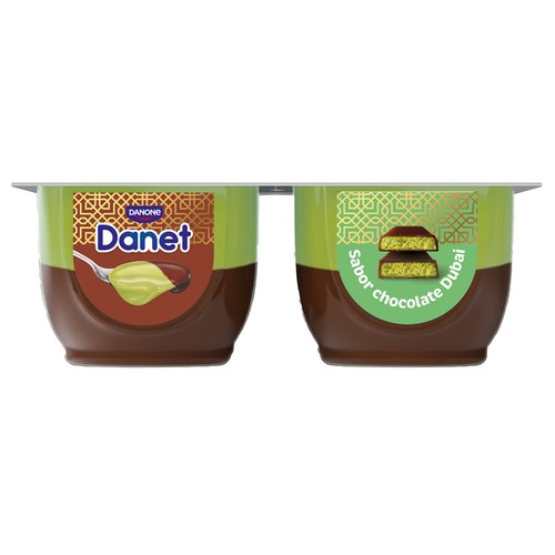 DANET de Danone Natillas de chocolate Dubai 4 x 125 g.