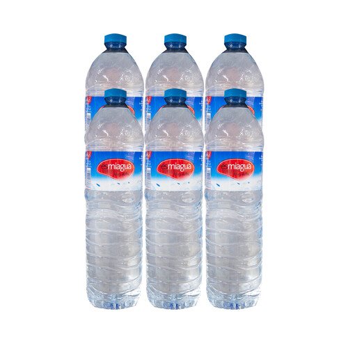 ESMIAGUA Agua mineral botella de 1,5 L, pack de 6 uds.