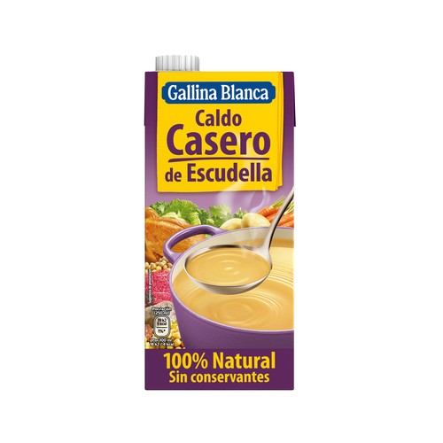 GALLINA BLANCA 100% Natural Caldo casero escudella 1 l.