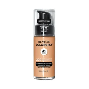 REVLON Colorstay Tono 220 Natural beige Base de maquillaje líquida y de larga duración, para pieles mixtas a grasas.