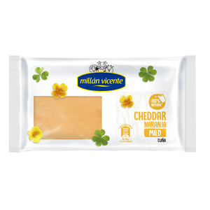 MILLÁN VICENTE Queso Cheddar naranja tierno MILLÁN VICENTE 300 g.
