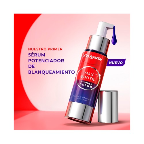 COLGATE Max white Sérum post cepillado, potenciador del blanqueado 40 ml.