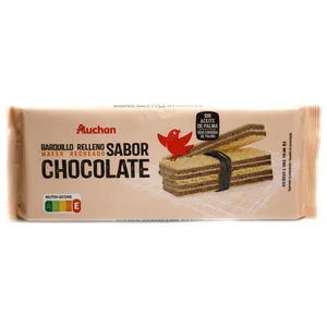 PRODUCTO ALCAMPO Galletas de barquillo con relleno de cacao 200 g.