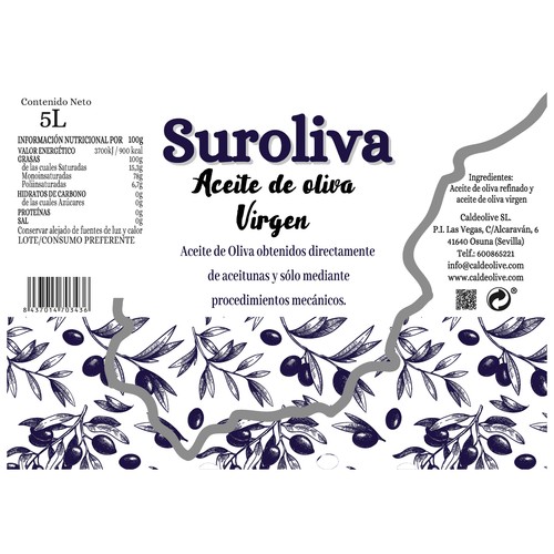 SUROLIVA Aceite oliva virgen 5 l.