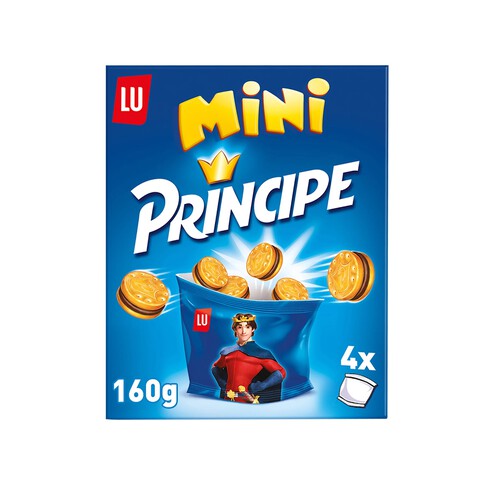 Galleta rellenas de chocolate LU Mini PRÍNCIPE pack de 4 uds. x 40 g.