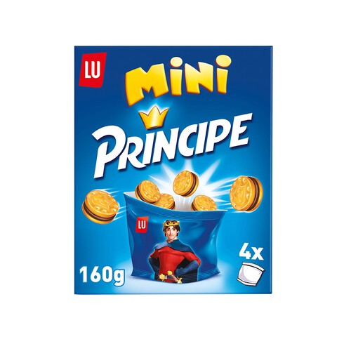 LU, PRÍNCIPE Mini Galleta rellenas de chocolate pack 4 uds. 40 g.