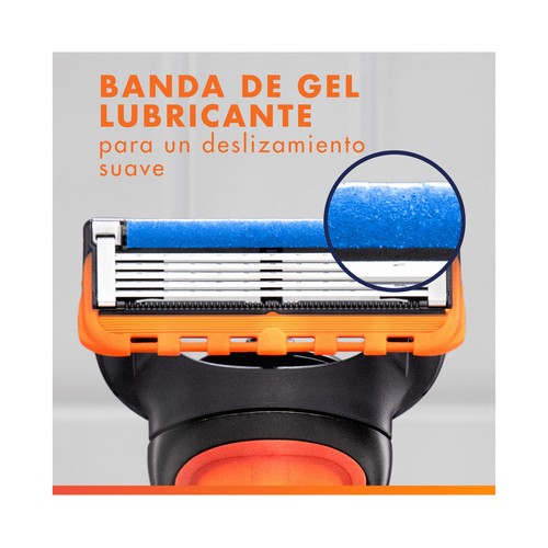 GILLETTE Fusion 5 Recambio de cuchillas de 5 hojas para maquinillas de afeitar 4 uds.