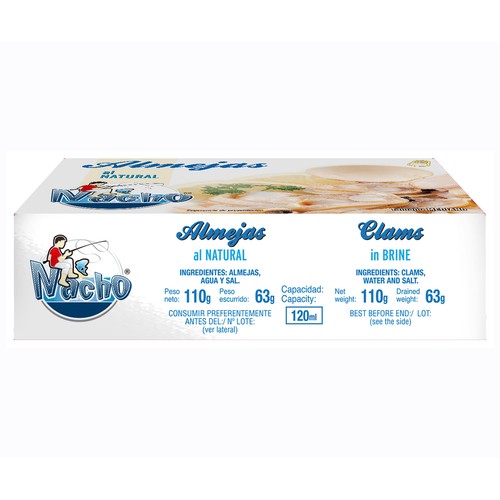 NACHO Almejas al natural 63 gr.