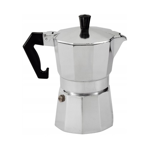 Cafetera aluminio 3 tazas, apto para vitro, PRODUCTO ALCAMPO.