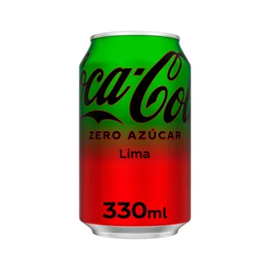 COCA COLA Refresco coca cola zero azúcar lime lata 330ml