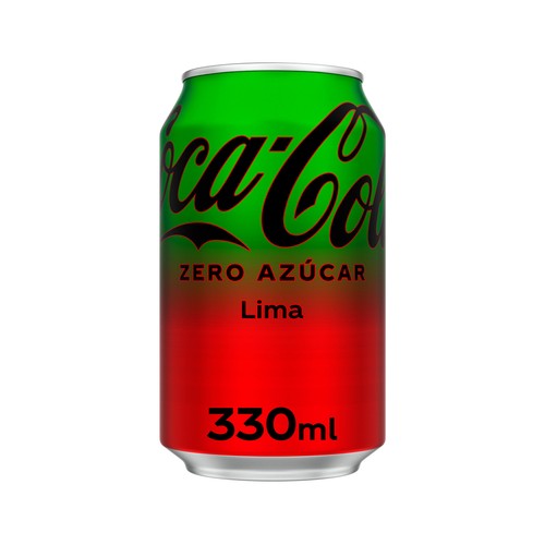 COCA COLA Refresco coca cola zero azúcar lime lata 330ml