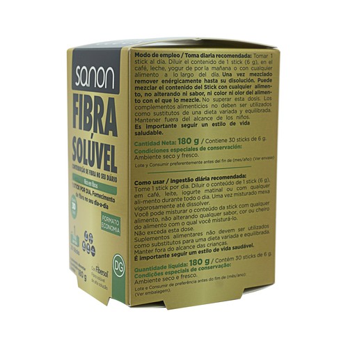 SANON Fibra soluble de alta disolución 30 sticks.